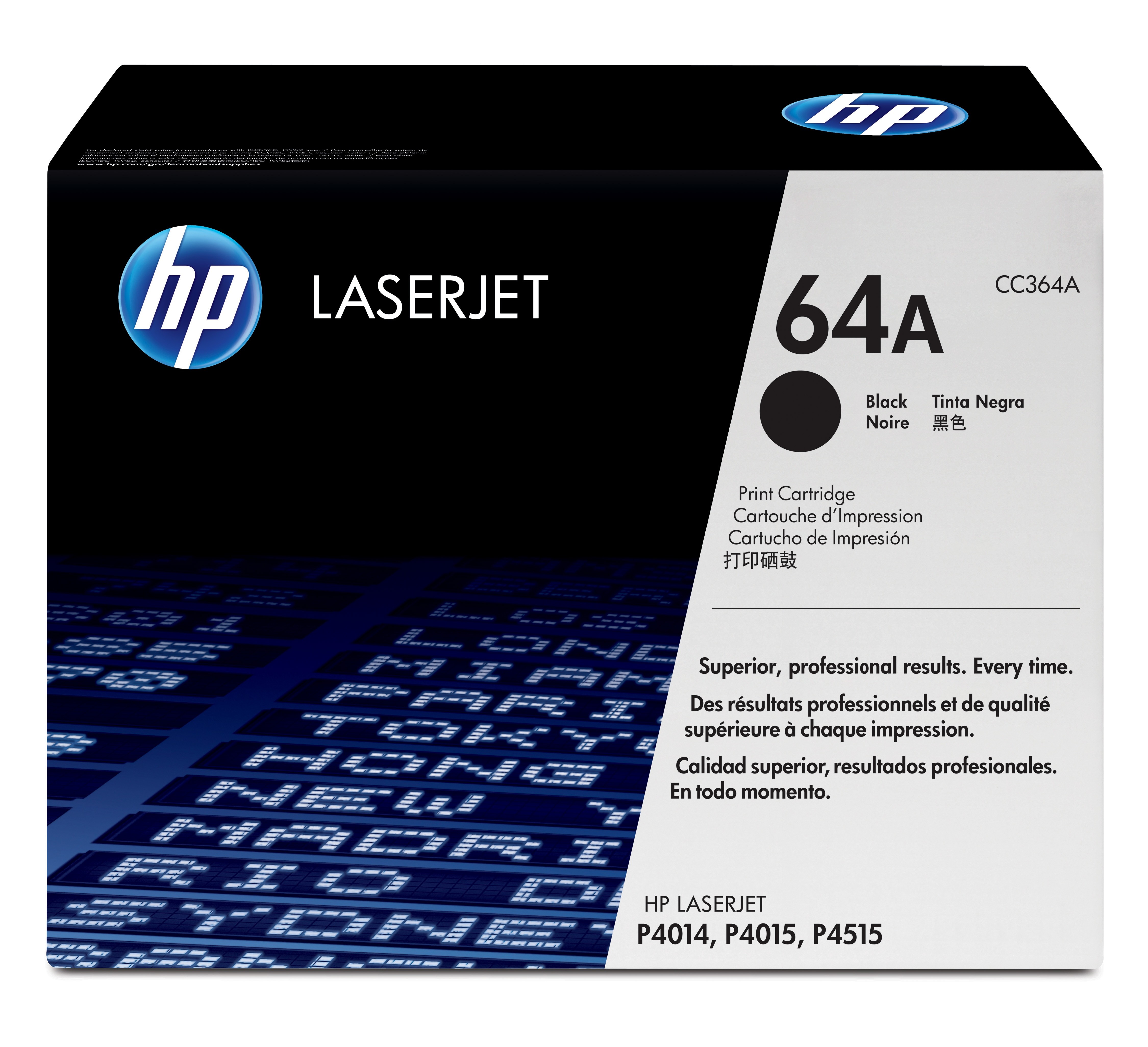 ORIGINALE HP toner nero CC364A 64A 10000 pagine