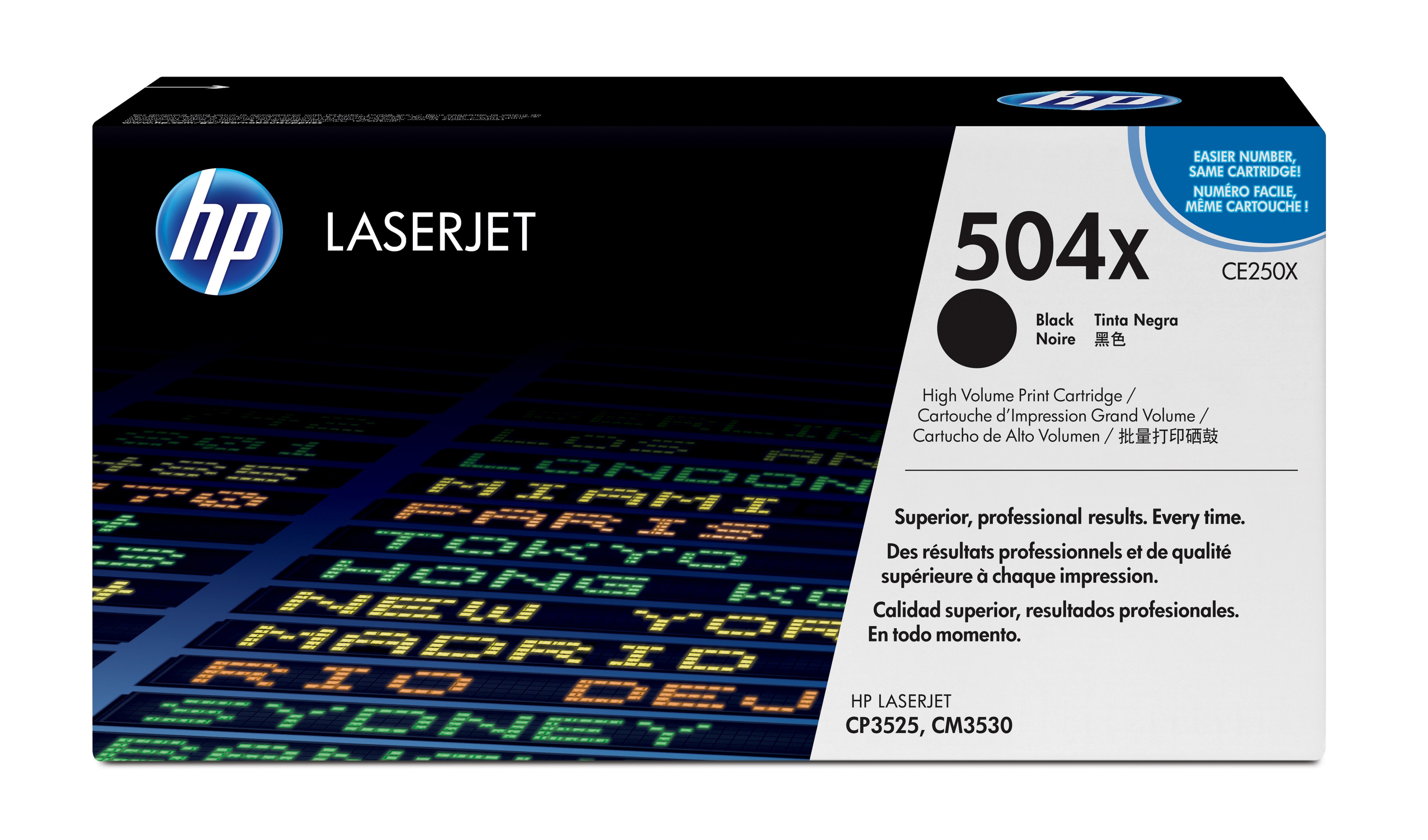 ORIGINALE HP toner nero CE250X 504X 10500 pagine