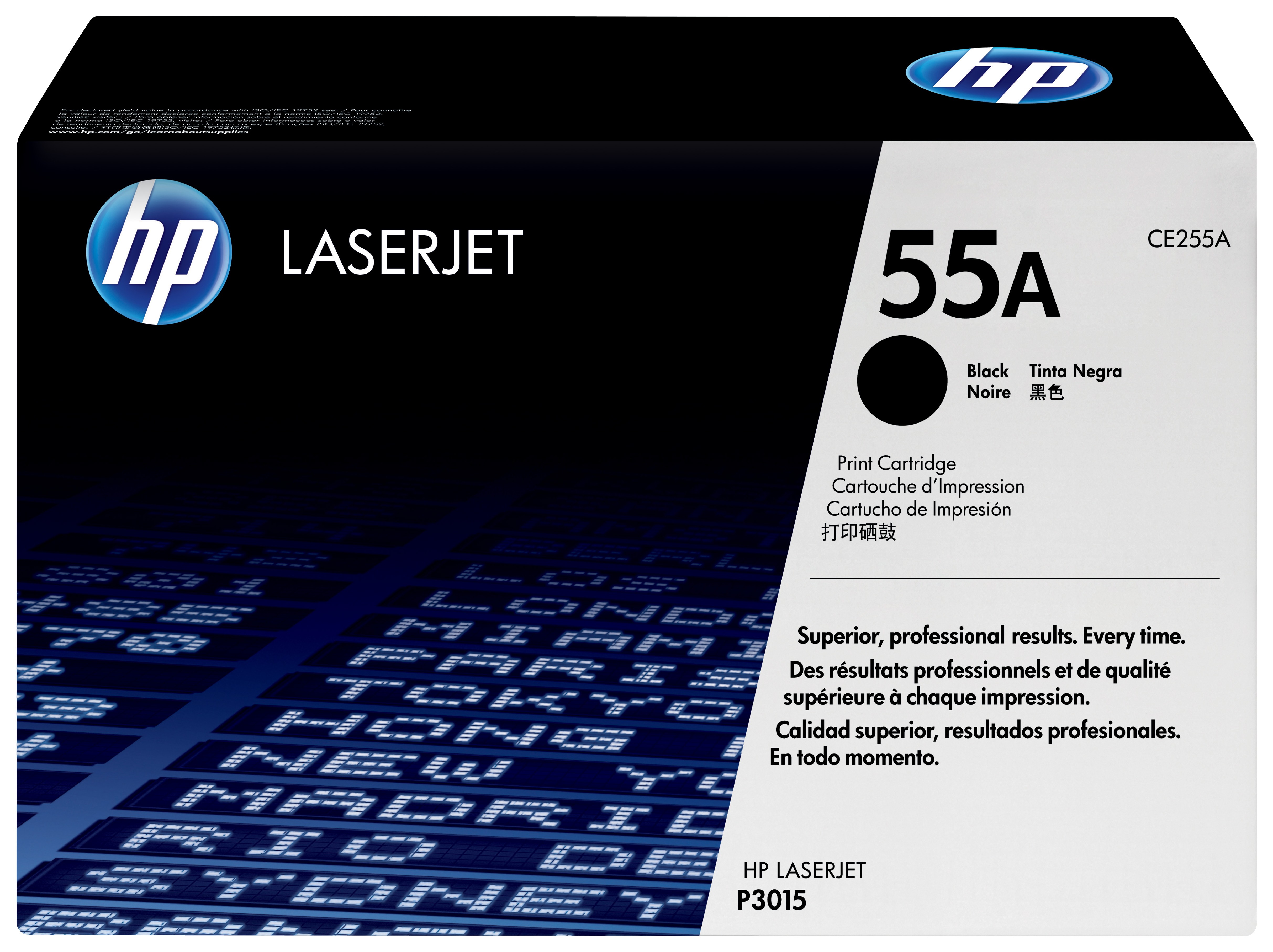 ORIGINALE HP toner nero CE255A 55A 6000 pagine