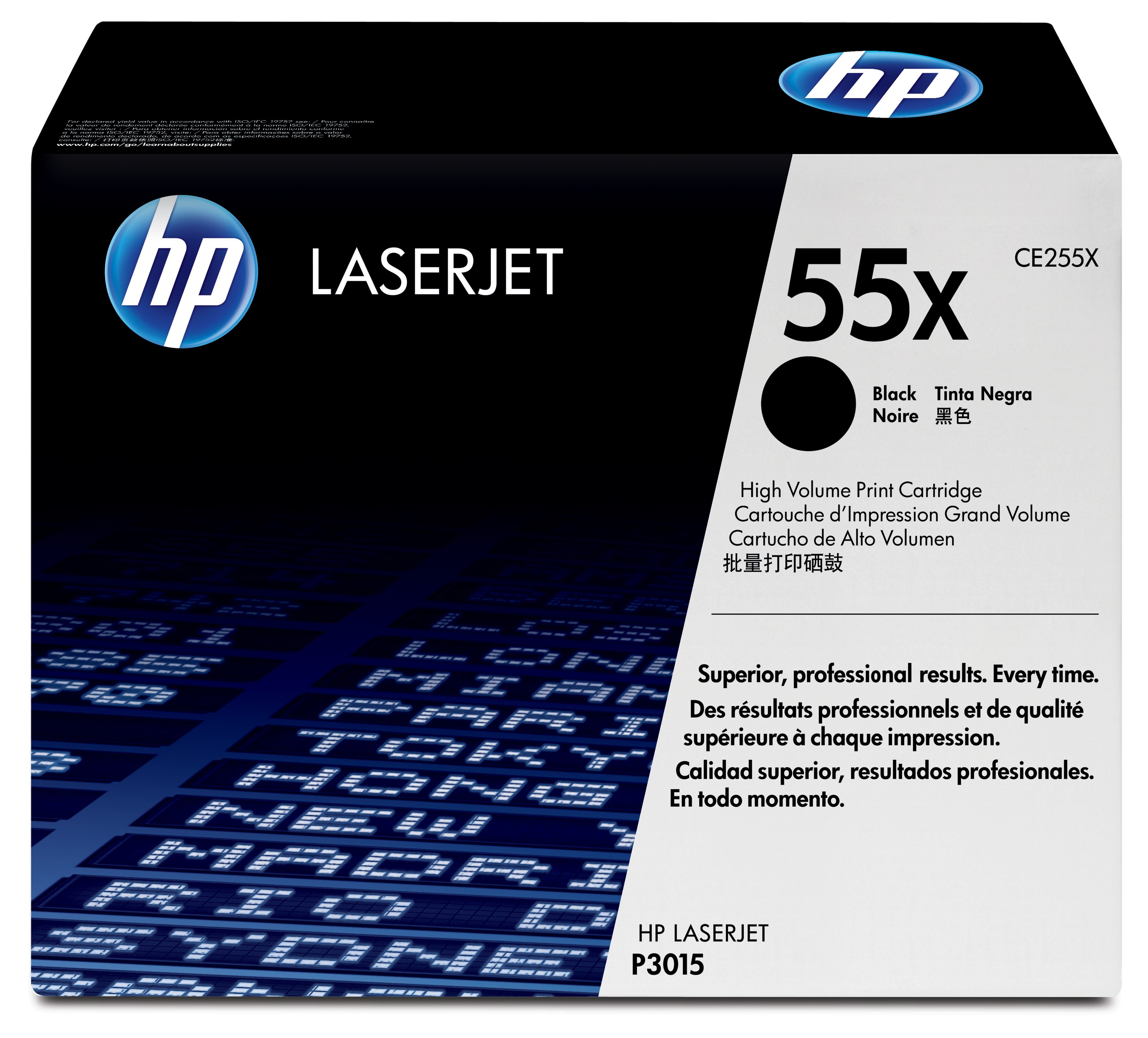 ORIGINALE HP toner nero CE255X 55X 12500 pagine