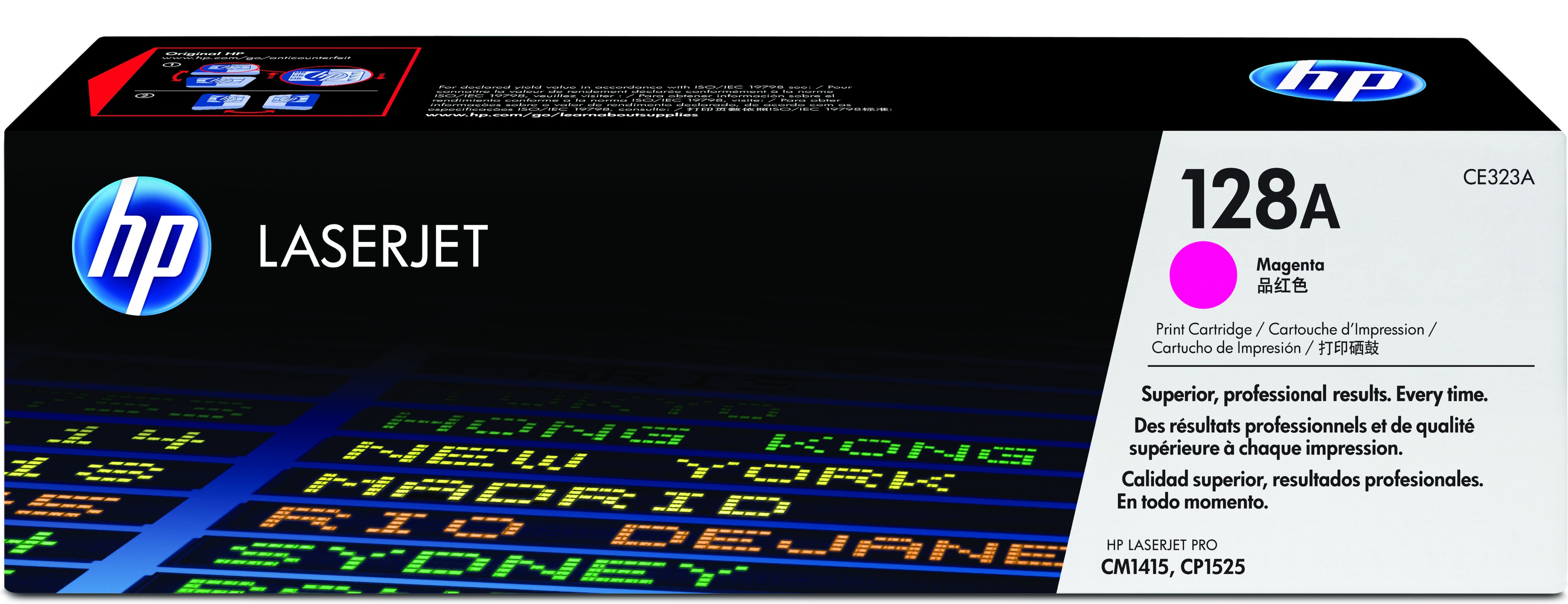 ORIGINALE HP toner magenta CE323A 128A 1300 pagine