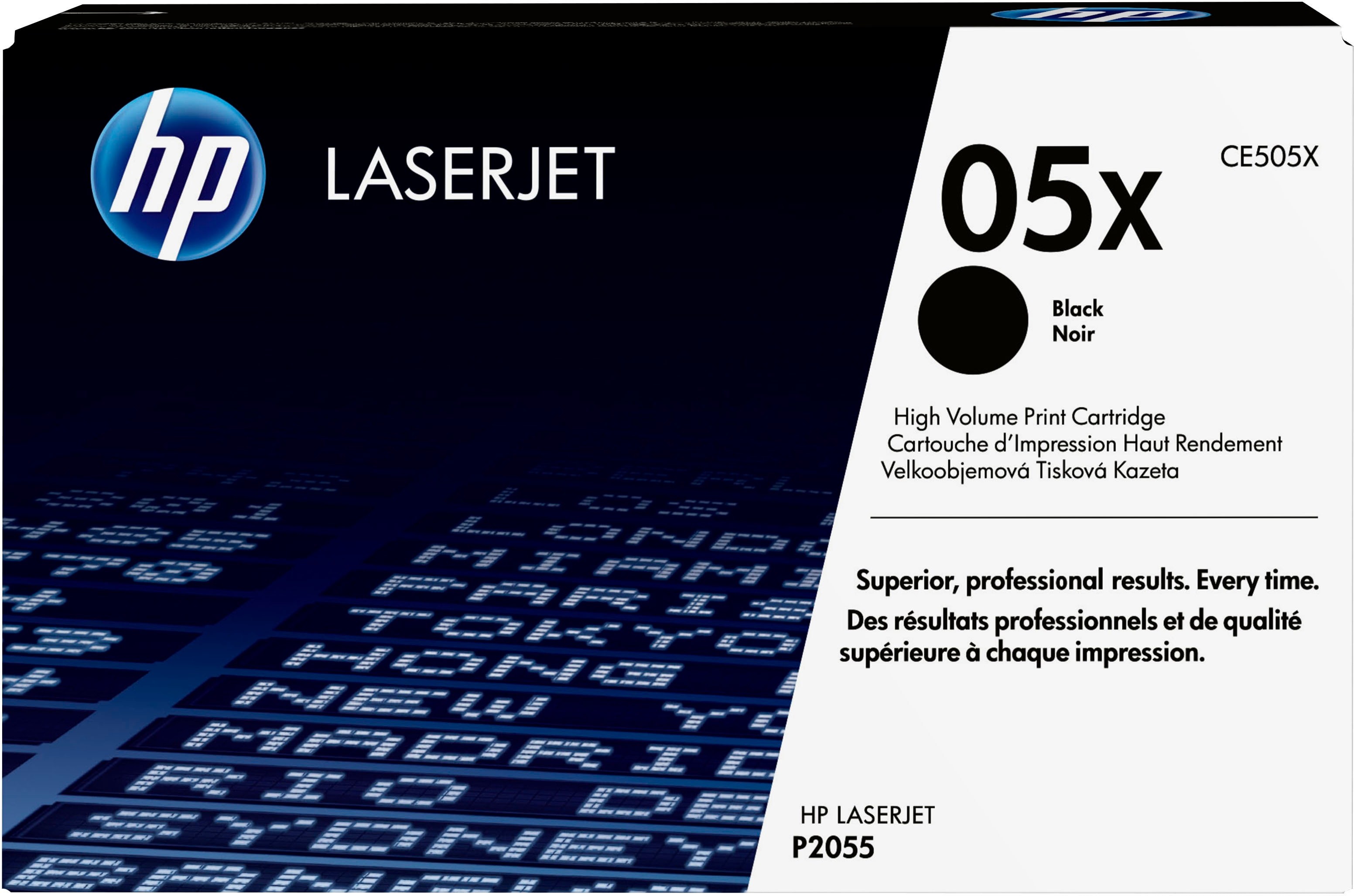 ORIGINALE HP toner nero CE505X 05X 6500 pagine