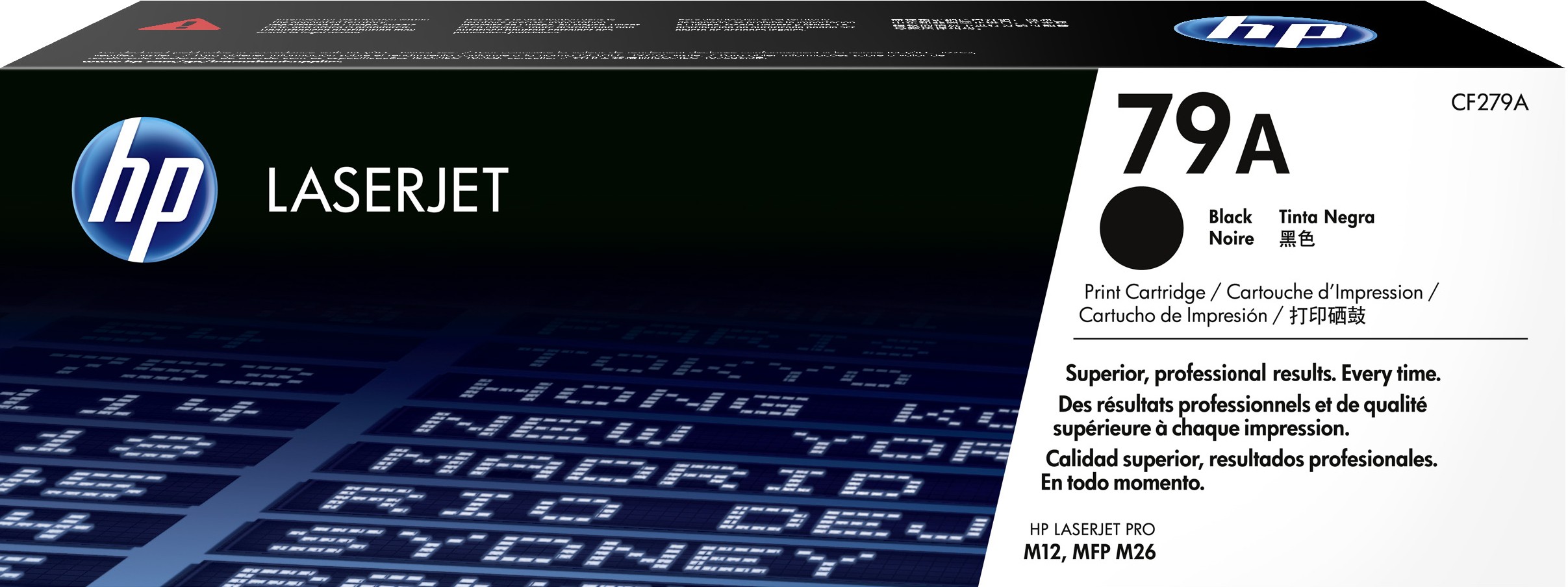 ORIGINALE HP toner nero CF279A 79A 1000 pagine