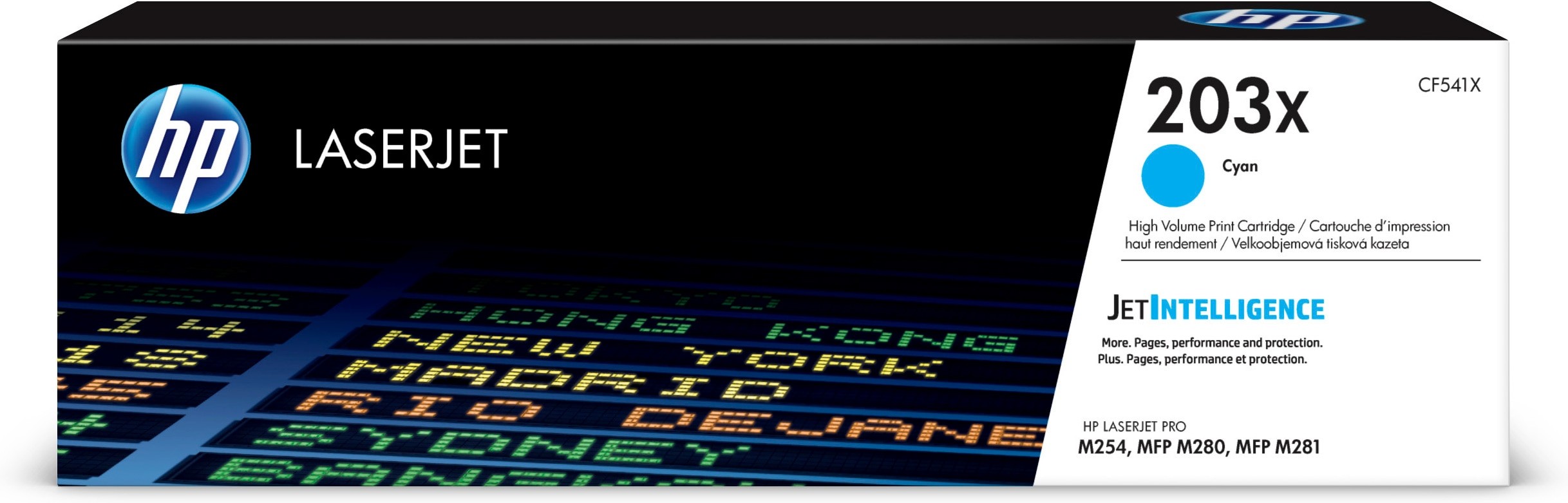 ORIGINALE HP toner ciano CF541X 203X 2500 pagine