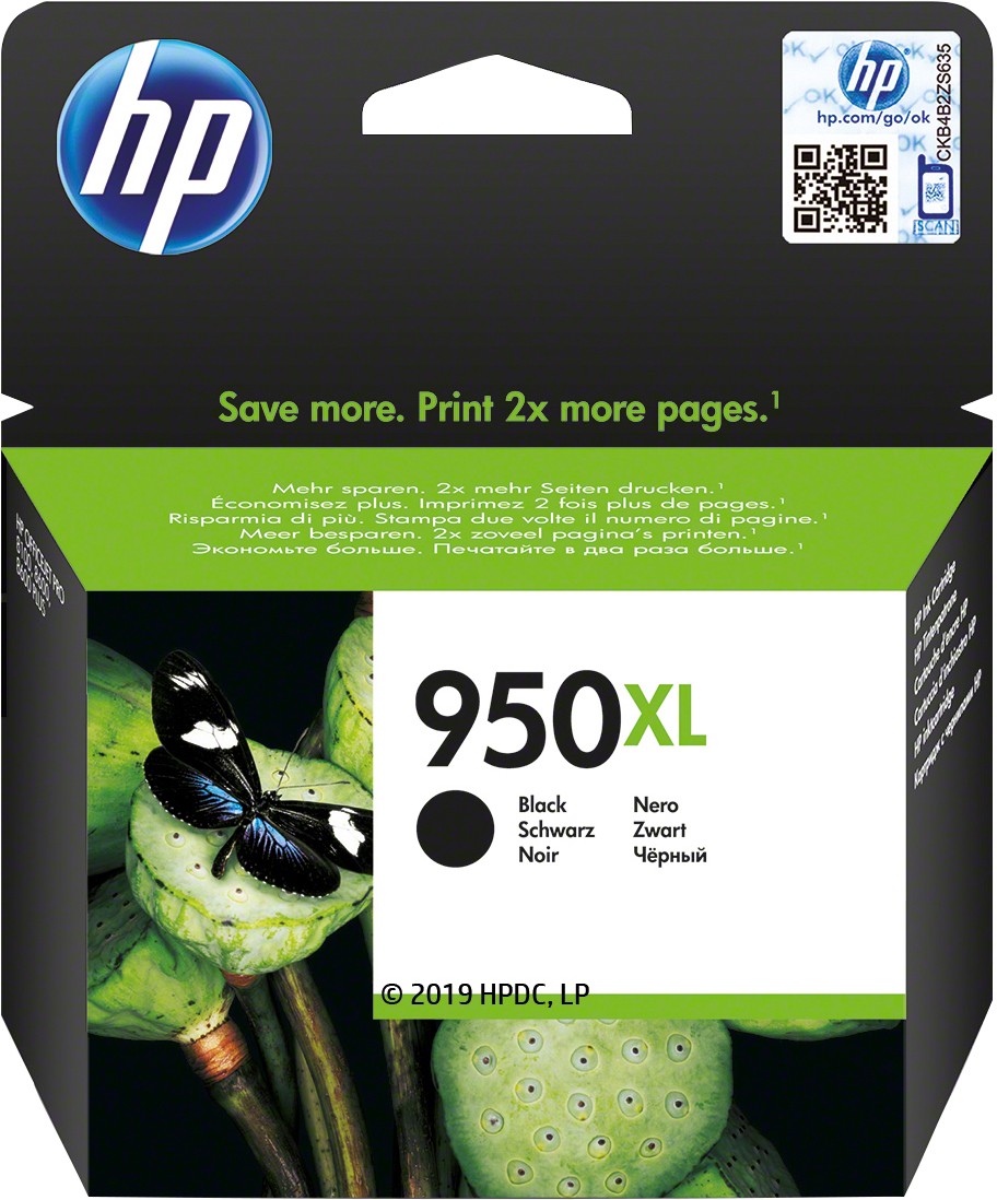 ORIGINALE HP Cartuccia d'inchiostro nero CN045AE 950 XL 2300 pagine