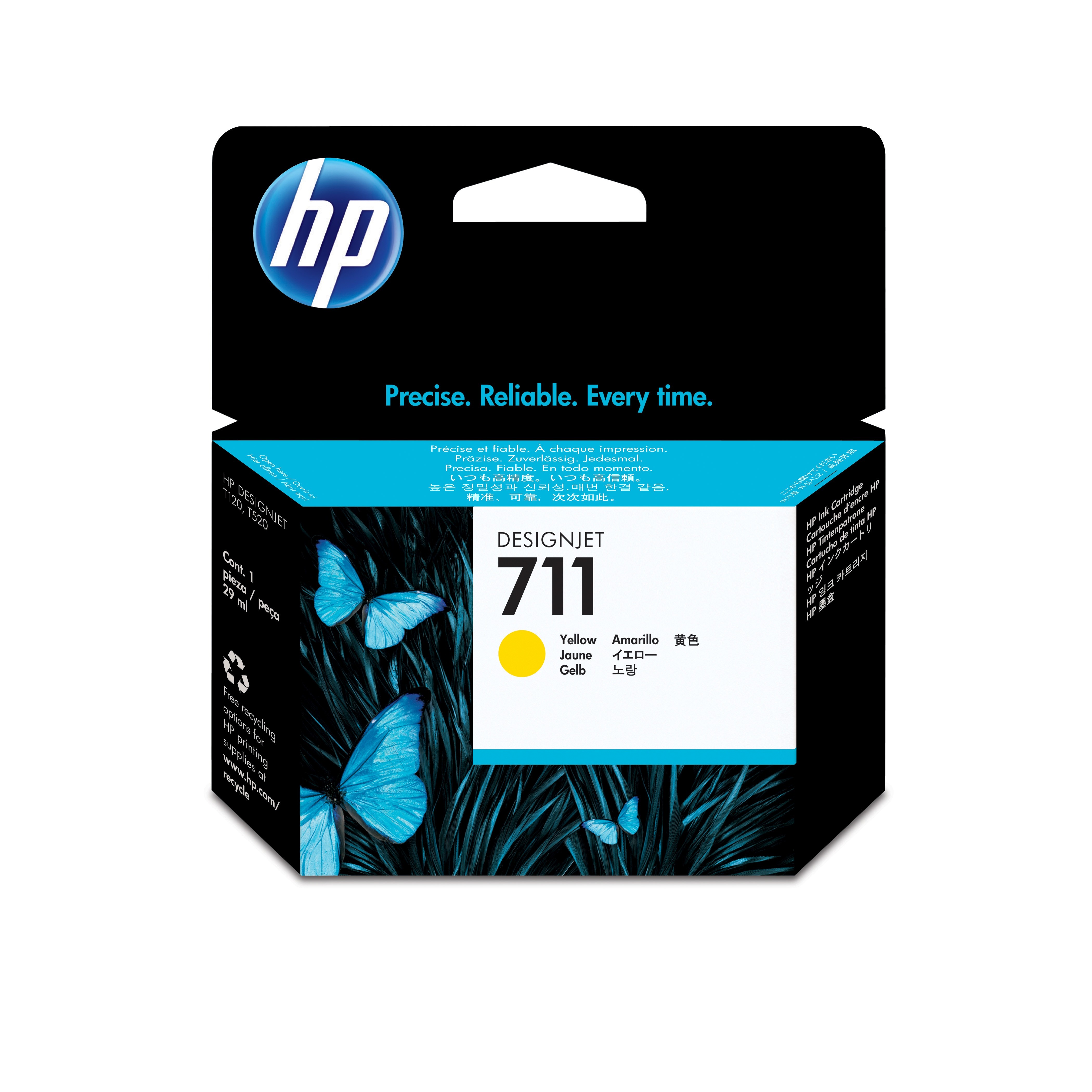 ORIGINALE HP Cartuccia d'inchiostro giallo CZ132A 711 29ml ink cartridge standard