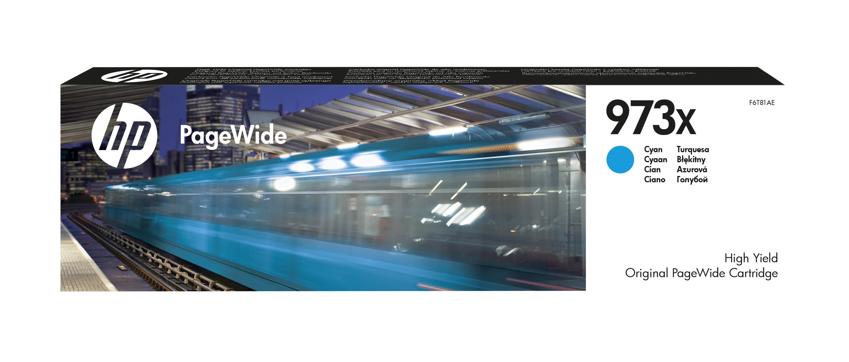 Originale HP Cart Ink Ciano 973X 7.000 Pag Per Pagewide Pro 477