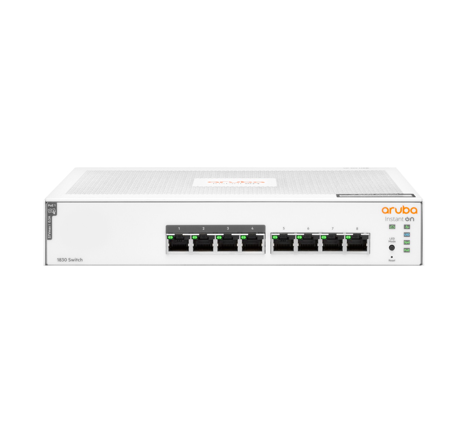 HPE Aruba Networking Aruba Instant On 1830 8G 4p Class4 PoE 65W Gestito L2 Gigabit Ethernet (10/100/1000) Supporto Power over Ethernet (PoE) 1U