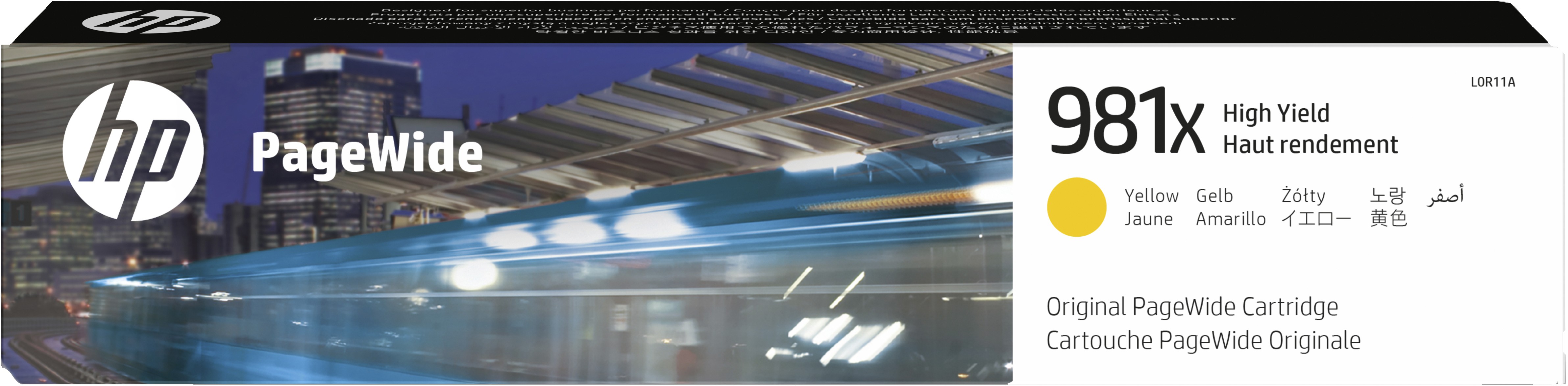 ORIGINALE HP Cartuccia d'inchiostro giallo L0R11A 981X 10000 pagine