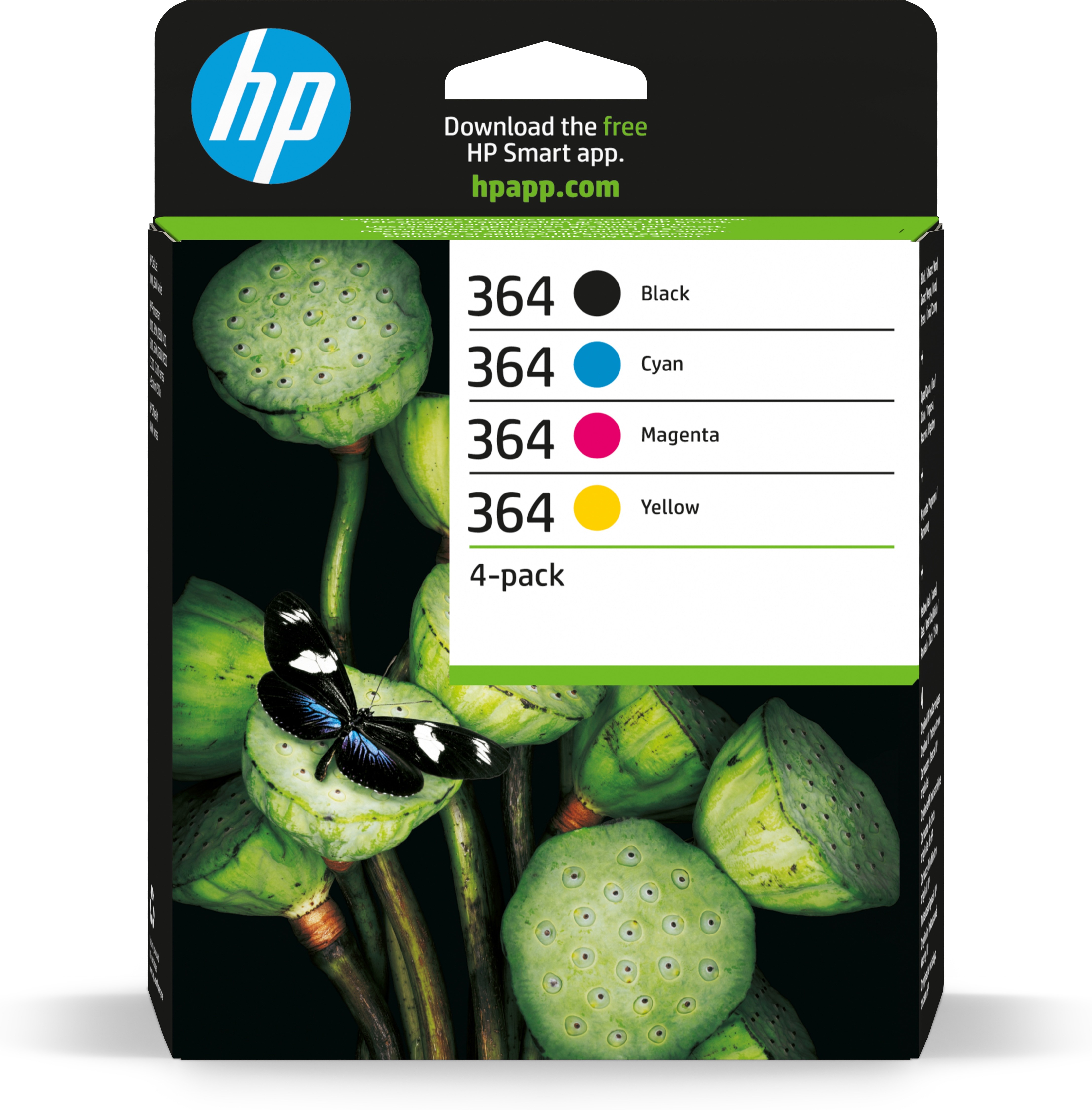 ORIGINALE HP Multipack nero / ciano / magenta / giallo N9J73AE 364 4x inchiostro HP 364: bk + c + m + y