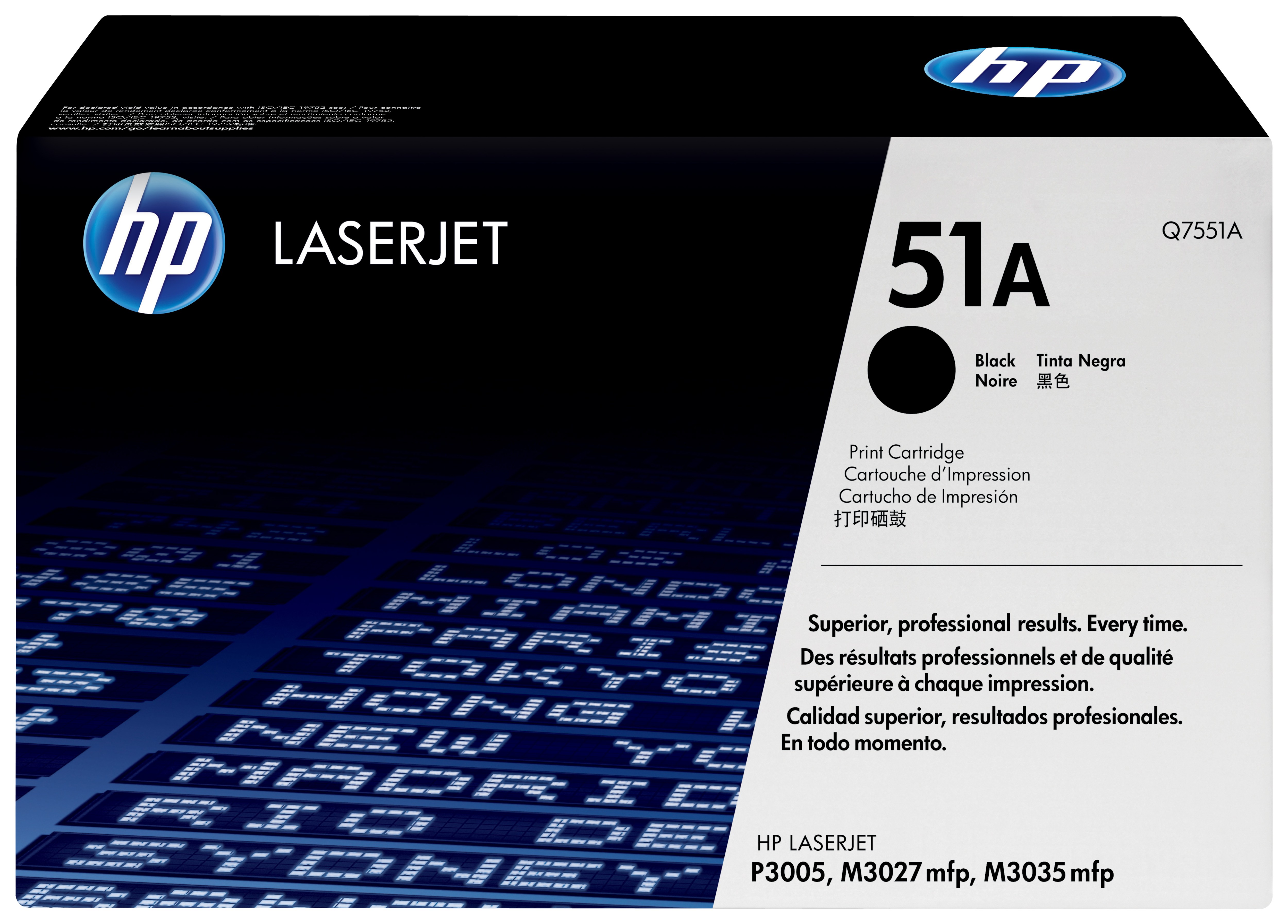 ORIGINALE HP toner nero Q7551A 51A 6500 pagine