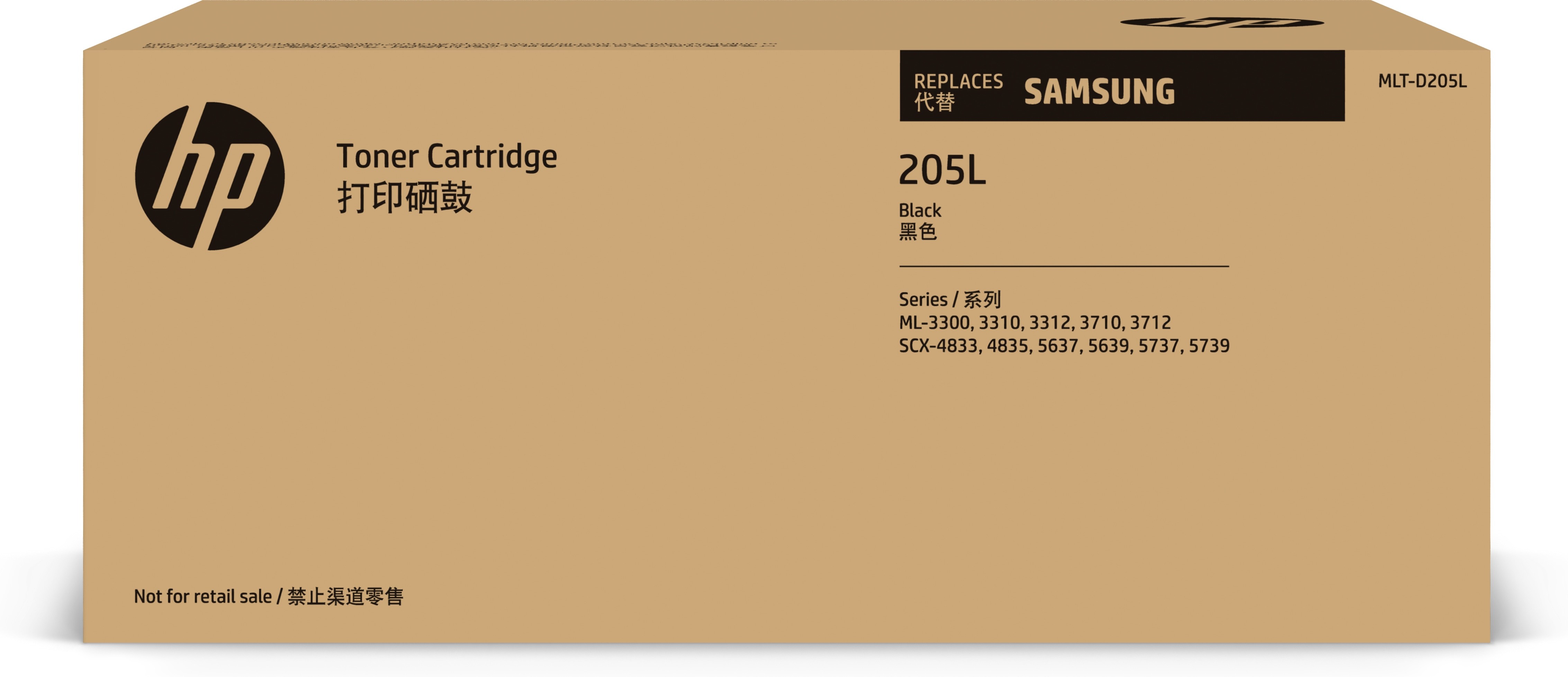 HP Samsung Toner Nero 5000Pag Per Ml-3310Nd Ml-3710Nd Scx-4833Fn Scx-4833Fr Scx-5637Fn Scx-5737Fn