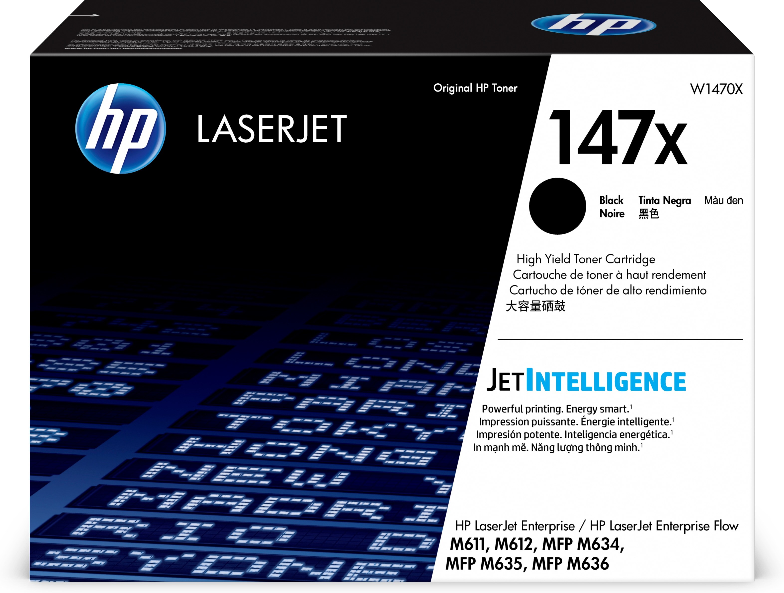 ORIGINALE HP toner nero W1470X 147X 25200 pagine