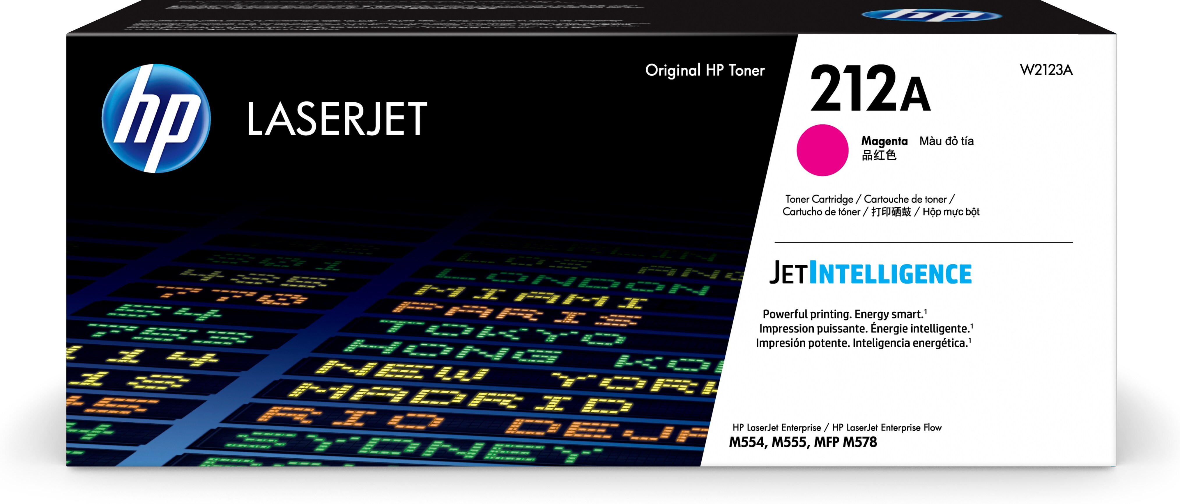 ORIGINALE HP toner magenta W2123A 212A 4500 pagine