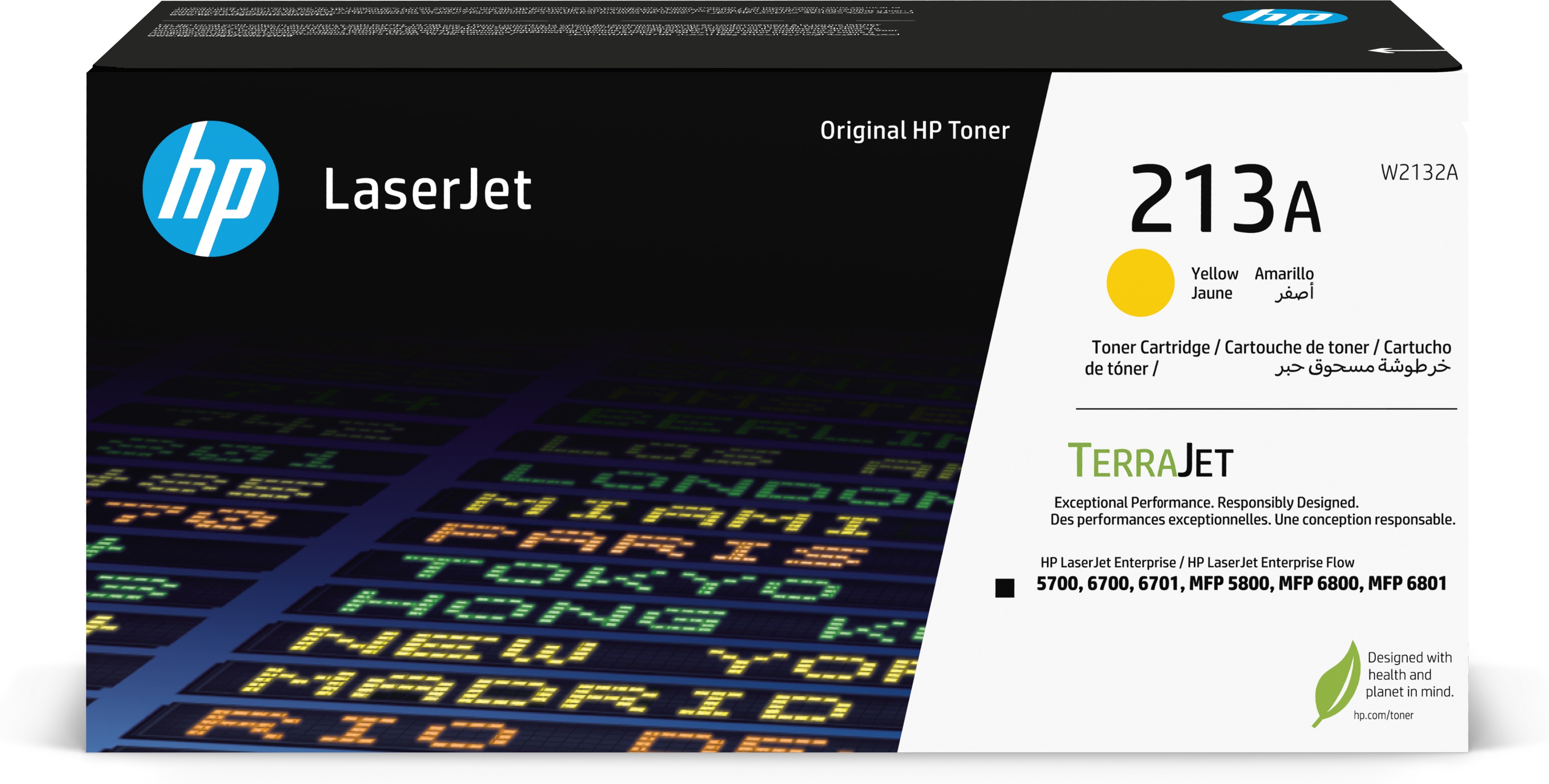 ORIGINALE HP toner giallo W2132A 213A 3000 pagine Cartuccia toner originale giallo LaserJet HP 213A