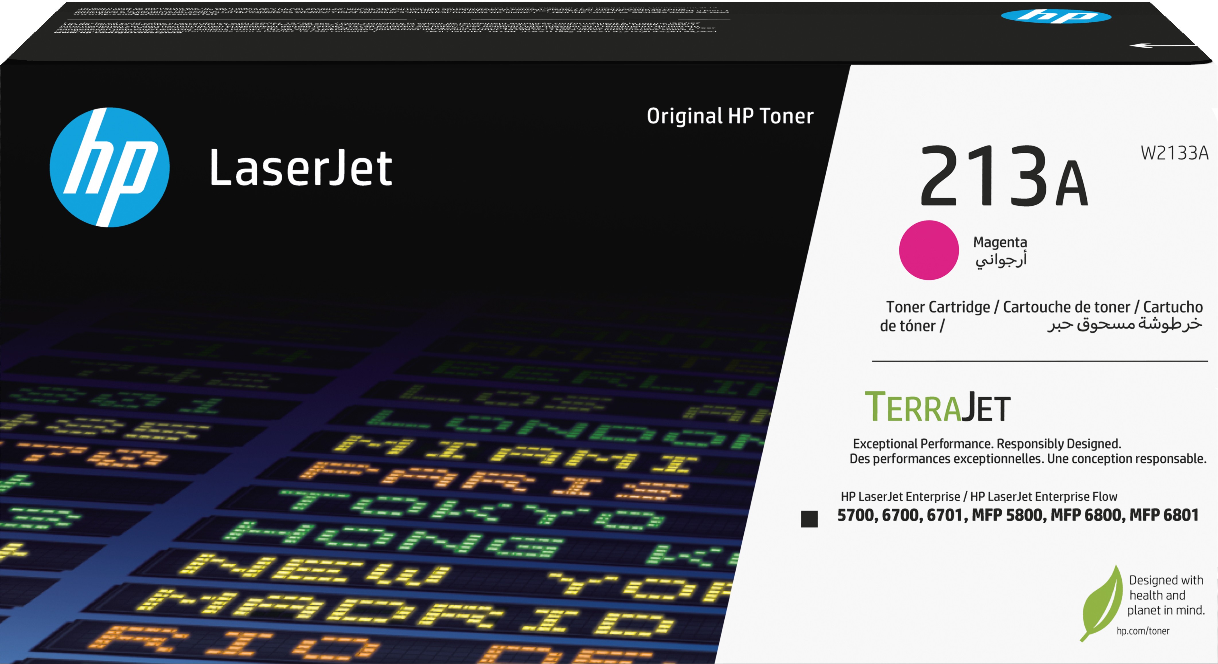 ORIGINALE HP toner magenta W2133A 213A 3000 pagine Cartuccia toner originale magenta LaserJet HP 213A