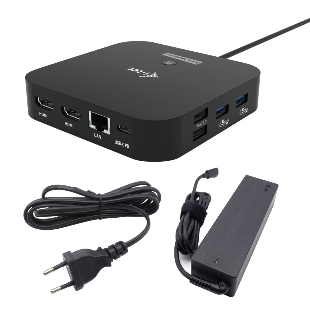 I-Tec Docking Station Usb-C Dual Hdmi Con Power Delivery 100 W Piu Caricatore 100W
