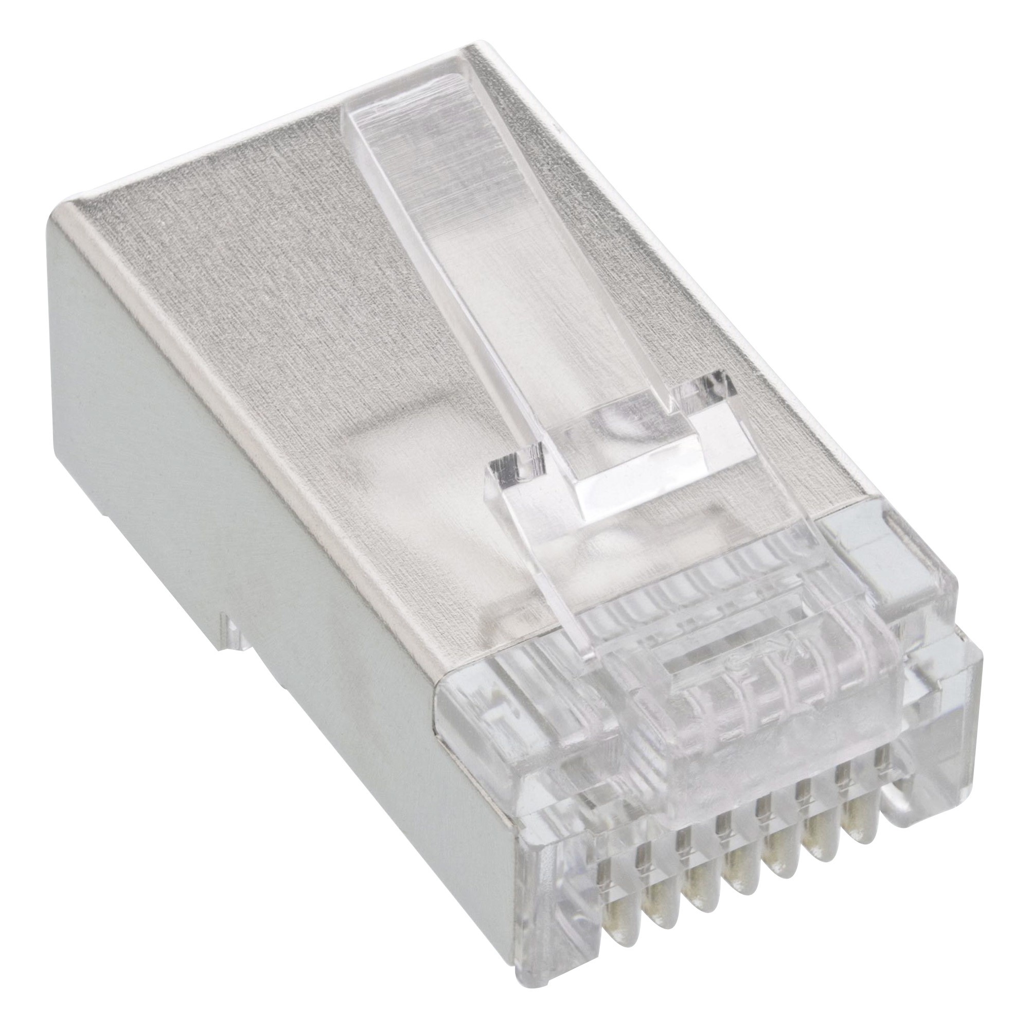 InLine Plug RJ45 Cat.5 schermato per cavo Lan AWG24 rigido Western Typ  10pz