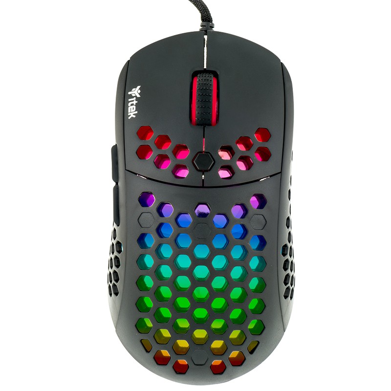 Itek Mouse Gaming 12000Dpi  Rgb Software Sensore P3327 Leggero A Nido Dape