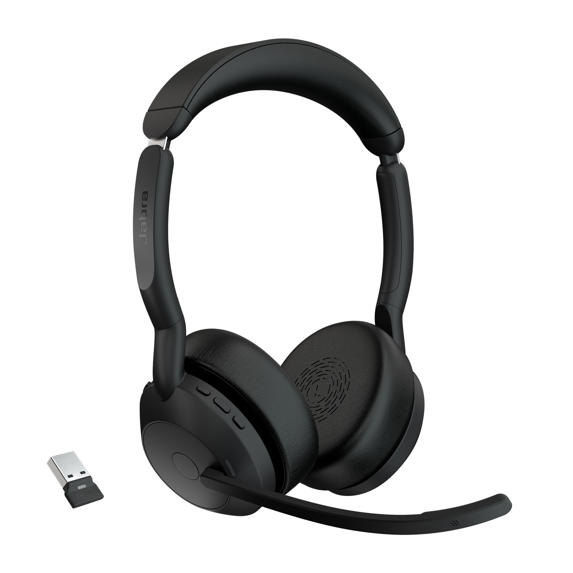 Jabra Evolve2 55 Cuffie Wireless Stereo Con Tecnologia Jabra Air Comfort, USB-A Dongle, Tutte Le Piattaforme, Stereo, Senza Supporto-image