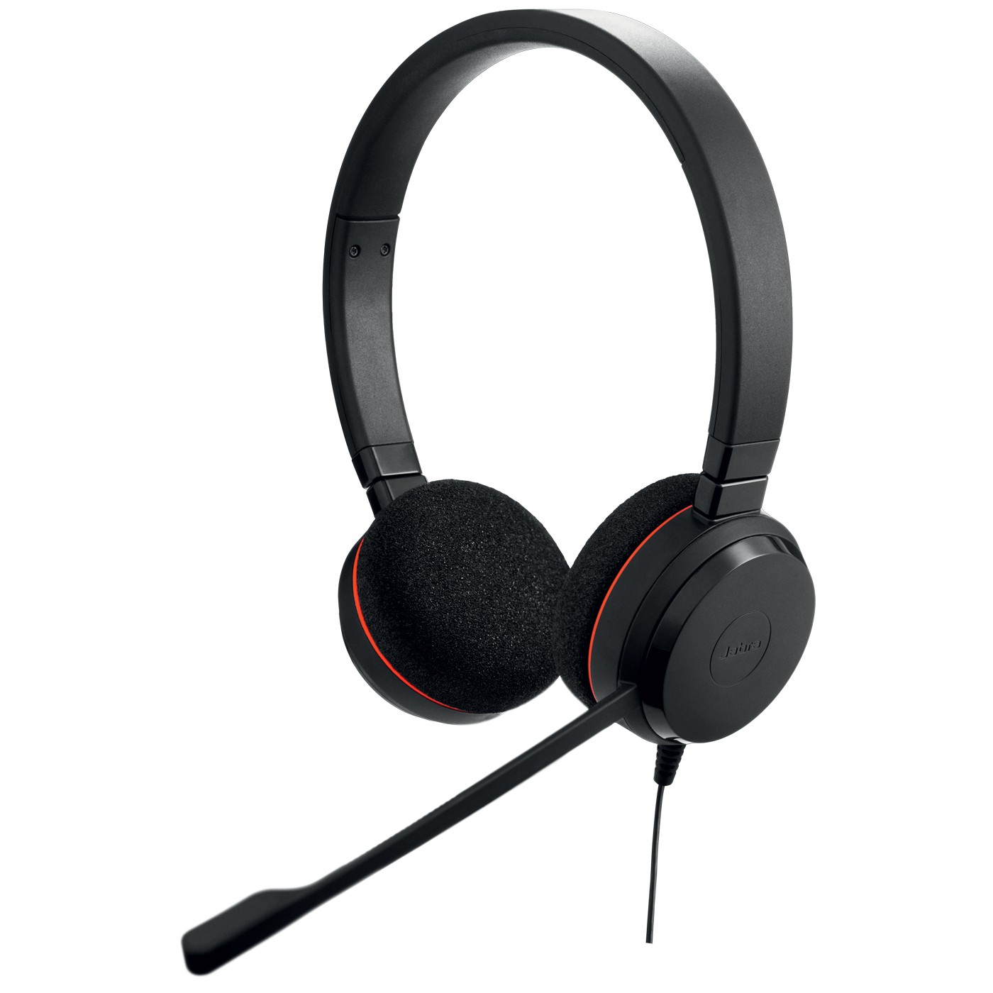 Jabra Evolve 20 - Cuffie Stereo Certificate Microsoft Per Softphone Voip Con Cancellazione Passiva Del Rumore, USB-C/A, Colore Nero-image