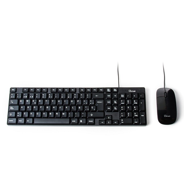 L-Link LL-KB-816-COMBO tastiera Mouse incluso Ufficio USB Spagnolo Nero