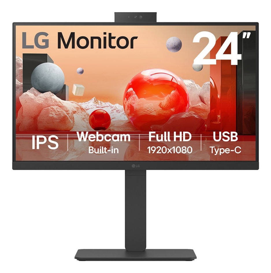 Lg Monitor 238 Led Ips 100Hz 16:9 Fhd 5Ms 250 Cdm Webcam Pivot Usb-C Dock Dp/Hdmi Multimediale