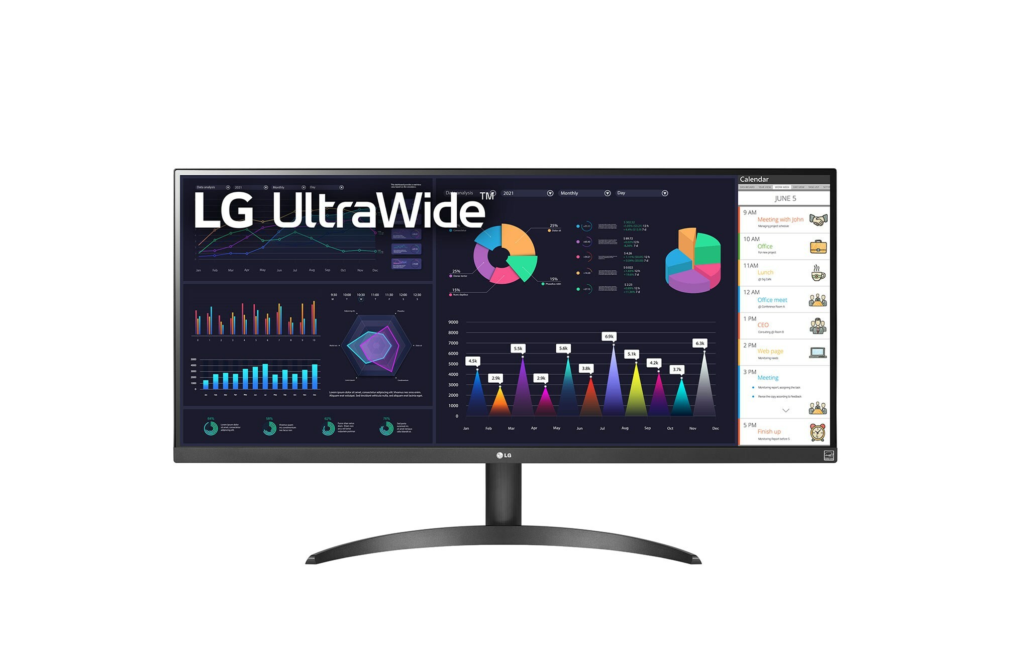 LG 34WQ500-B Monitor PC 864 cm (34) 2560 x 1080 Pixel UltraWide Full HD LED Nero
