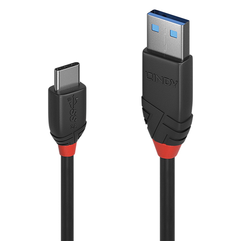 Lindy Cavo Usb 3.1 Tipo C A A 3A Black Line 0.5M