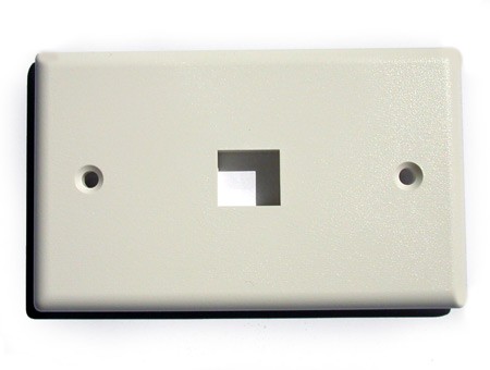 Placca Porta Frutti 1 Posizione X Jack Utp/Stp Colore Chiaro