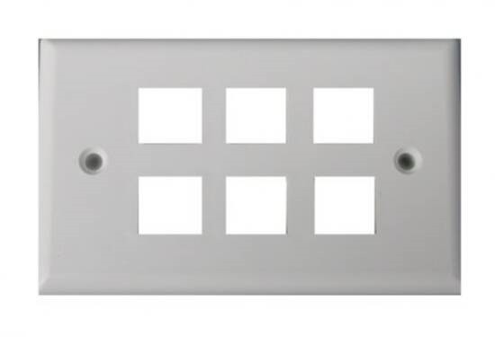 Placca Porta Frutti 6 Posizioni Colore Chiaro