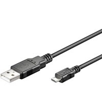 Cavo Di Connessione Micro Usb 2.0 B Mt. 06 Schermato Nero