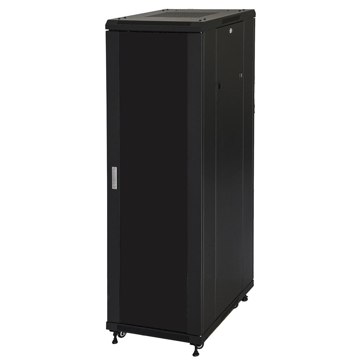 Armadio Rack 19 42U (A)2055 (L)600 (P)1000 Colore Nero Porta Vetro