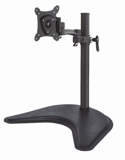 Braccio Da Tavolo Con Base Per Video Fino A 15 Kg Da 13 A 27 Fino A Vesa 100X100 Con Due Snodi