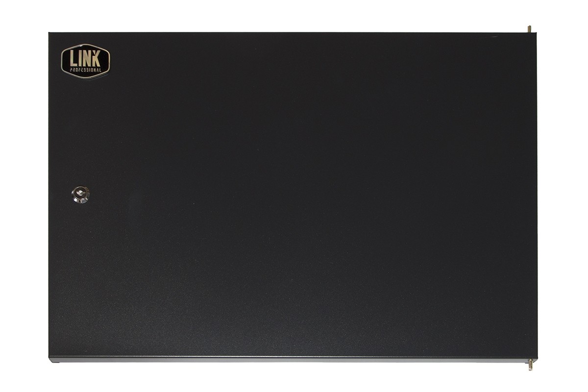 PORTA CHIUSA IN METALLO PIENO CON SERRATURA PER ARMADIO LINK 9U LK1909UNF NERO