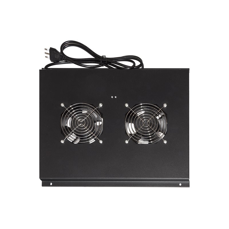 Modulo 4 Ventole A Soffitto Colore Nero Con Termostato Per Armadi 22/42U Profondi 800-1000 Link