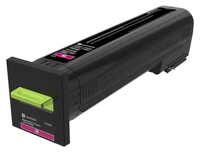 ORIGINALE Lexmark toner magenta 72K20M0 CS/CX820 8000 pagine Cartuccia di ritorno