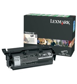 ORIGINALE Lexmark toner nero T650A11E T650 7000 pagine unit? di stampa combinato tamburo/cartuccia cassetta di ritorno