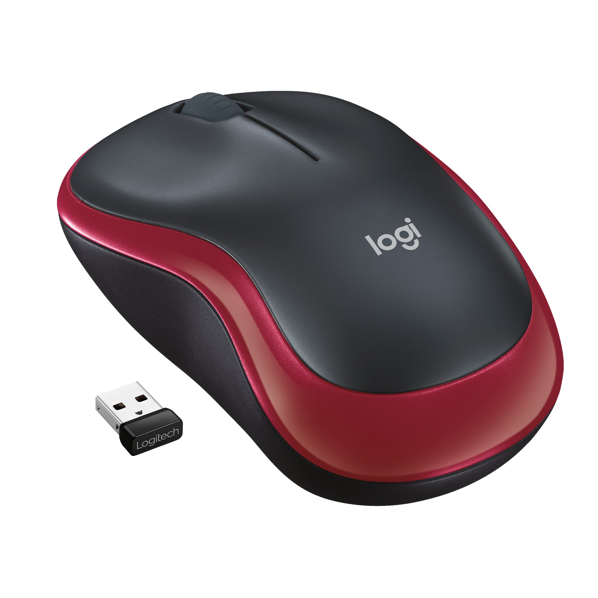 Logitech Wireless Mouse M185 Ottico Usb Colore Rosso