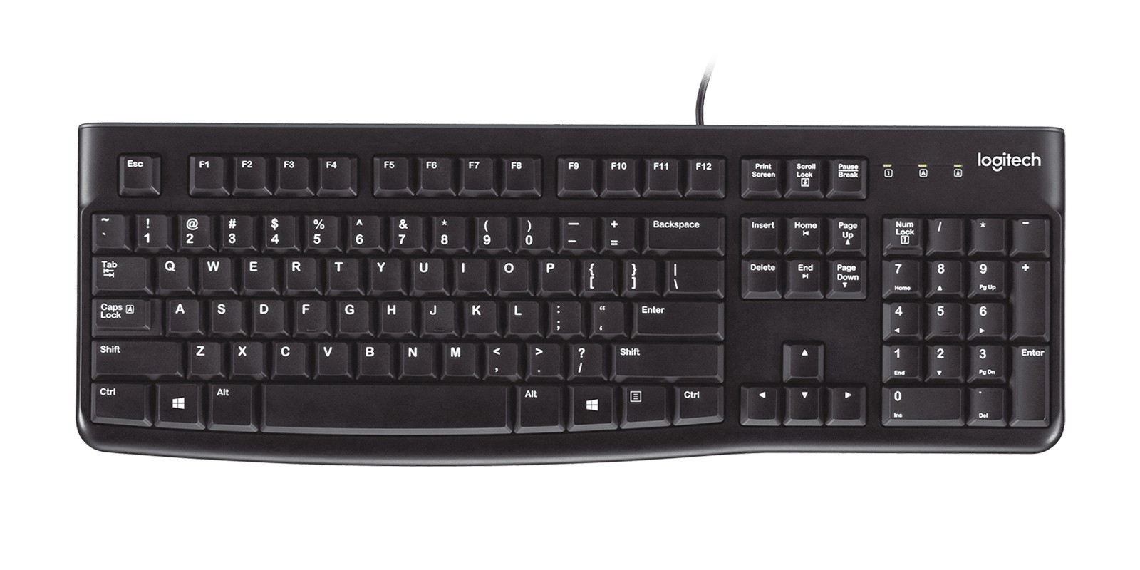 Logitech K120 Corded Keyboard tastiera USB QWERTY Spagnolo Nero