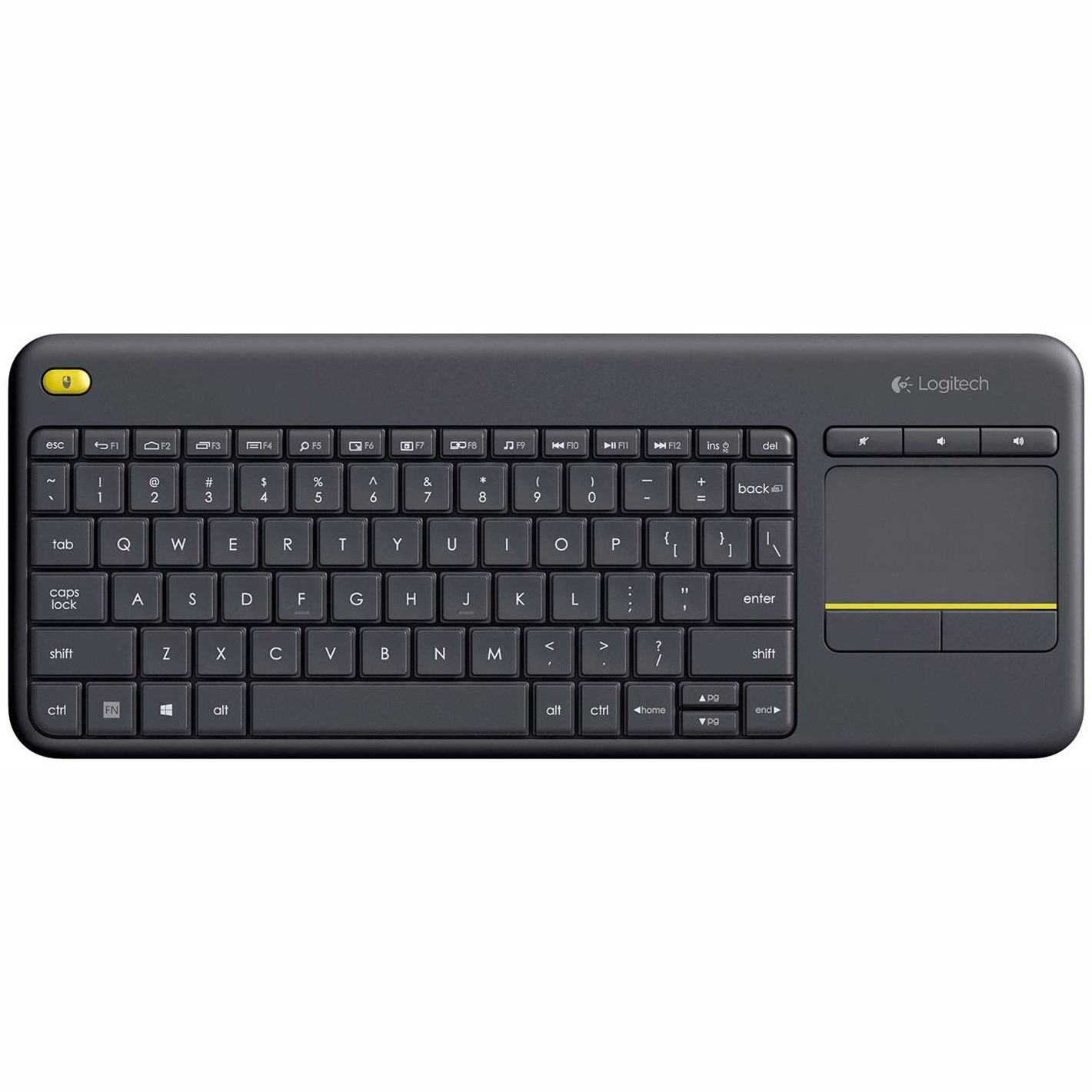 Logitech K400 Plus Tv tastiera RF Wireless QWERTY Spagnolo Nero