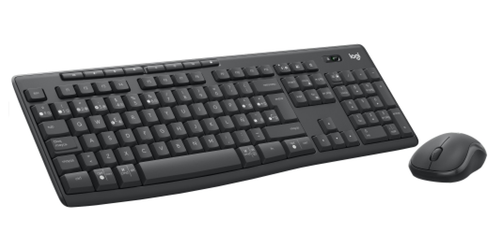 Logitech 920-012071 tastiera Mouse incluso Ufficio RF senza fili + Bluetooth QWERTY Spagnolo Grafite