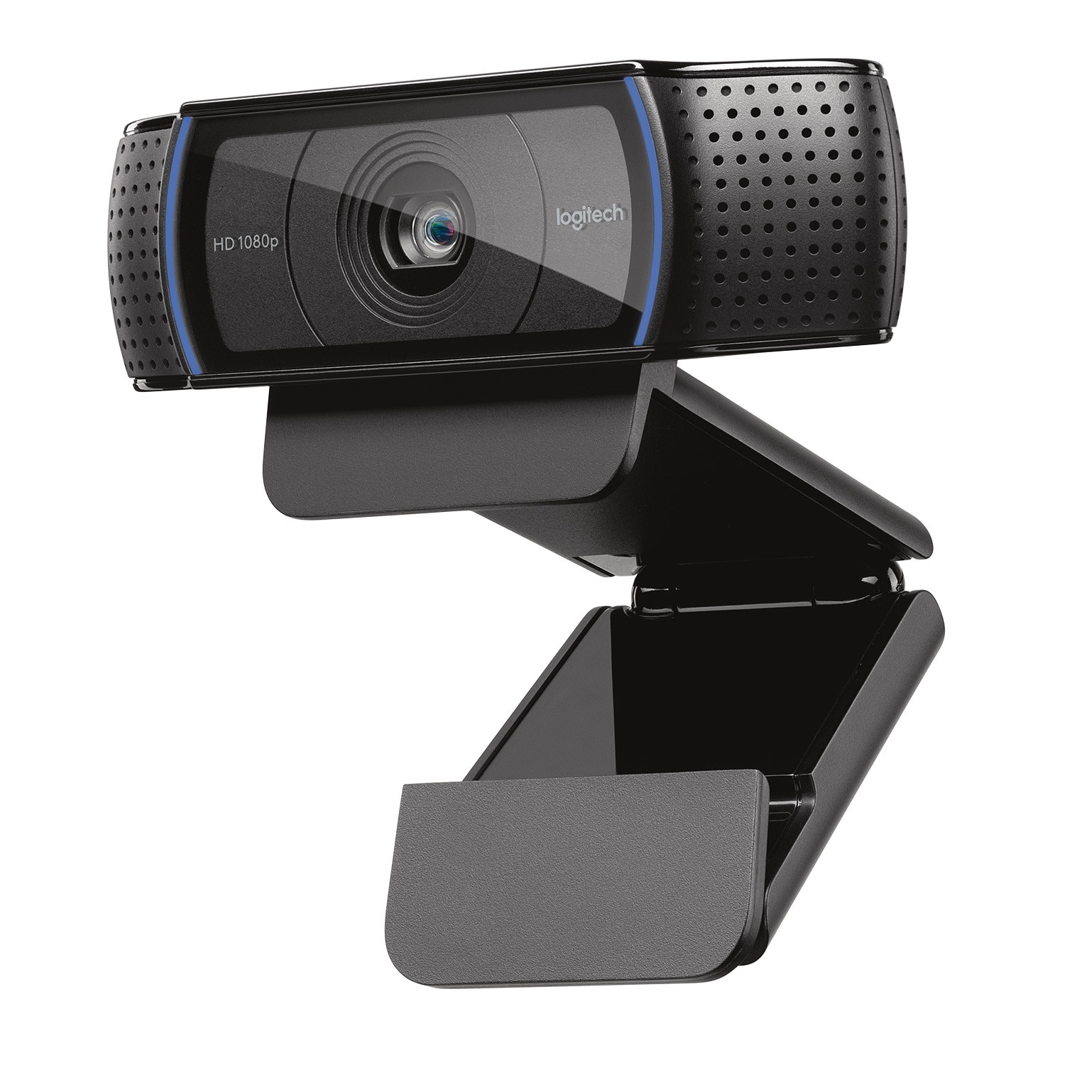 Logitech C920 HD Pro Webcam Videochiamata Full HD 1080p/30fps Audio Stereo ?Chiaro ?Correzione Luce HD Funziona con Skype Zoom FaceTime Hangouts ??PC/Mac/Laptop/Tablet/Chromebook - Nero
