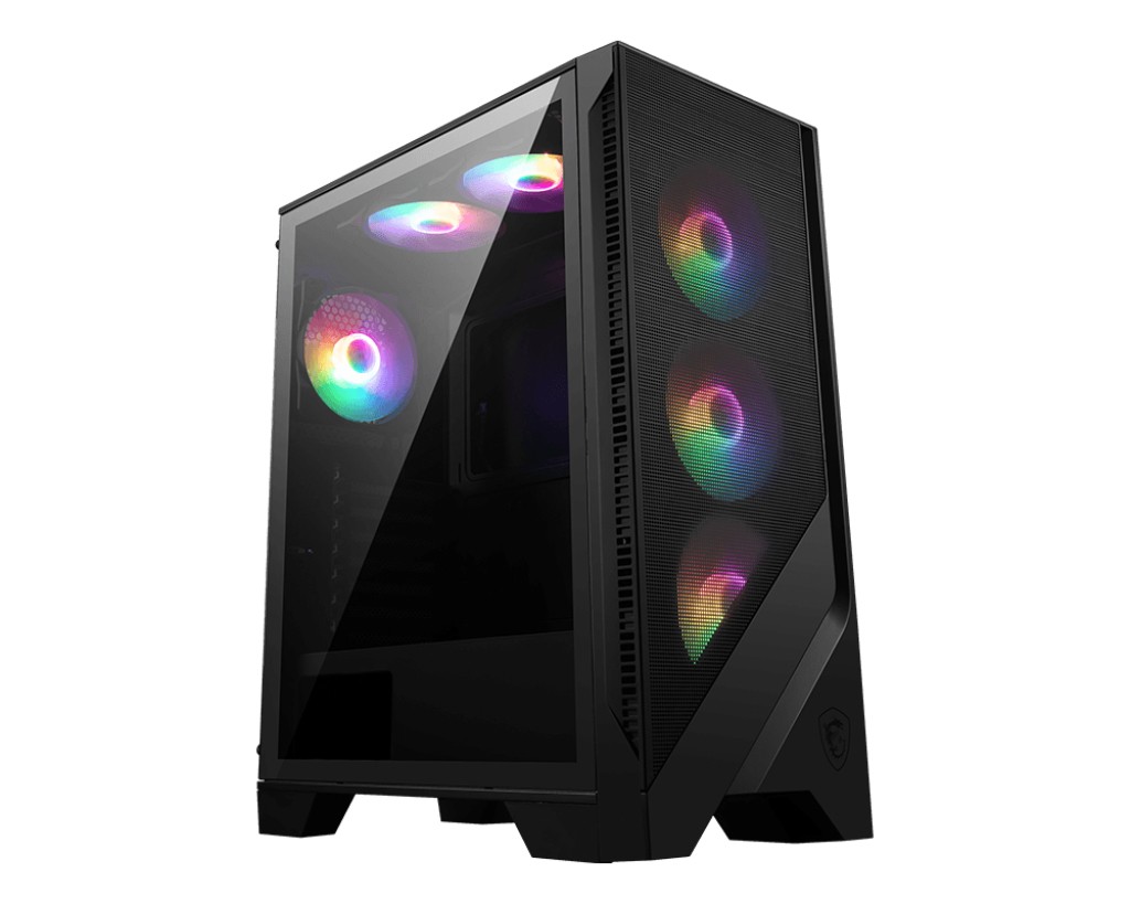 MSI MAG FORGE 120A AIRFLOW computer case Midi Tower Nero, Trasparente-image