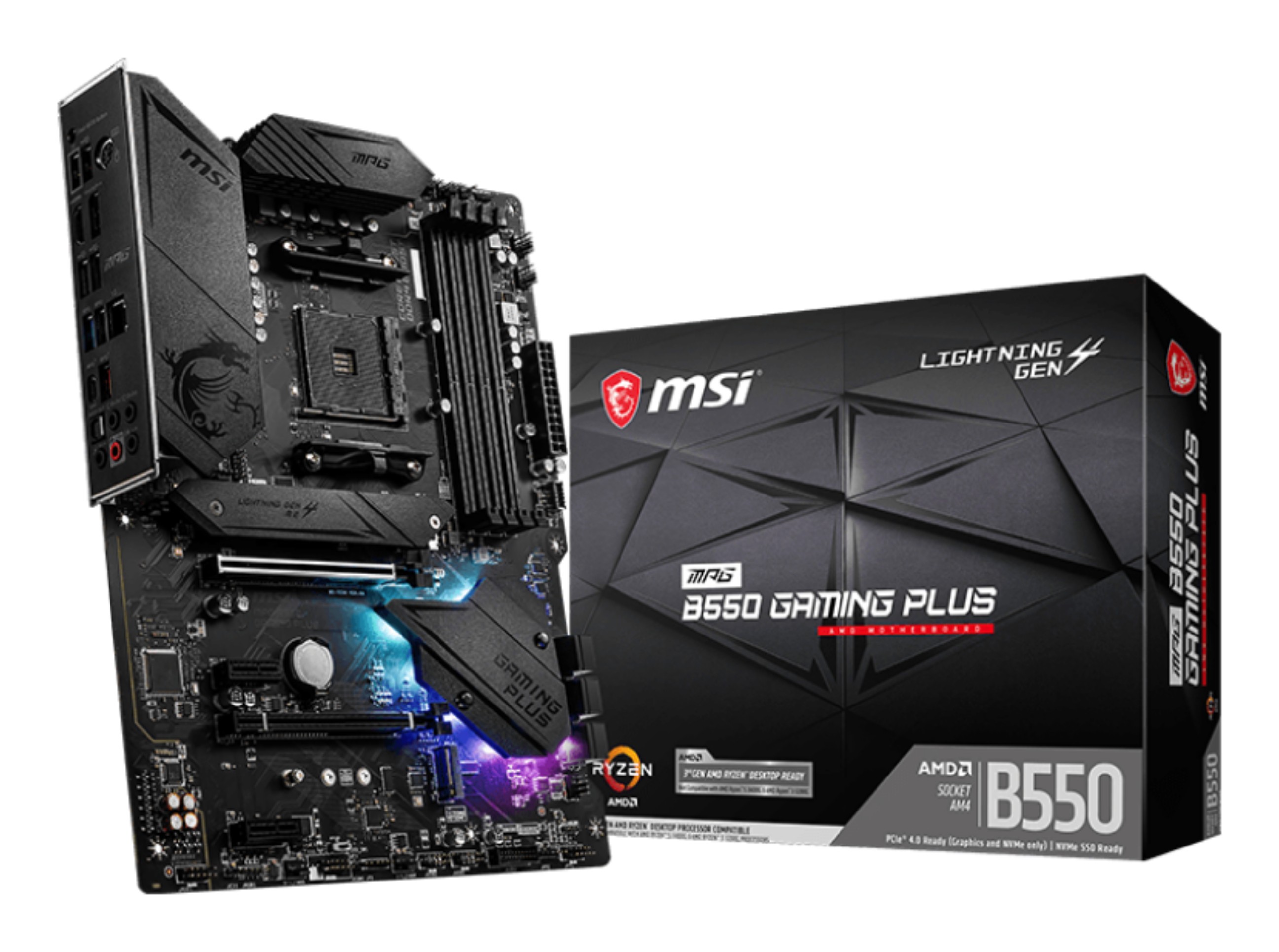 MSI MPG B550 Gaming Plus Presa AM4 ATX AMD B550