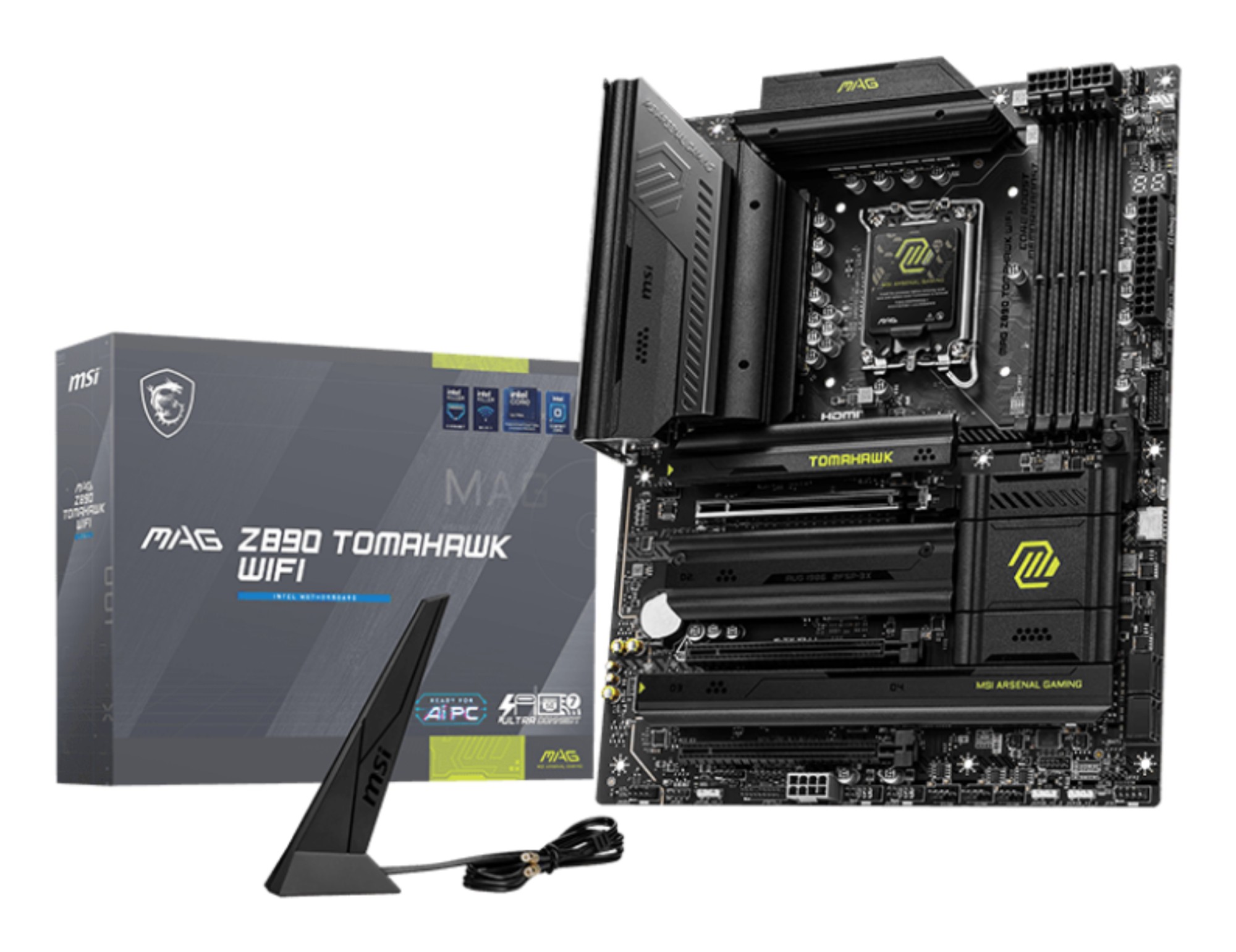 Msi Mb Mag Z890 Gaming Tomahawk Wifi Z890 Lga1851 4Ddr5 3Pciex164M.24Sata32Usb 41Usb3.2 Gen2