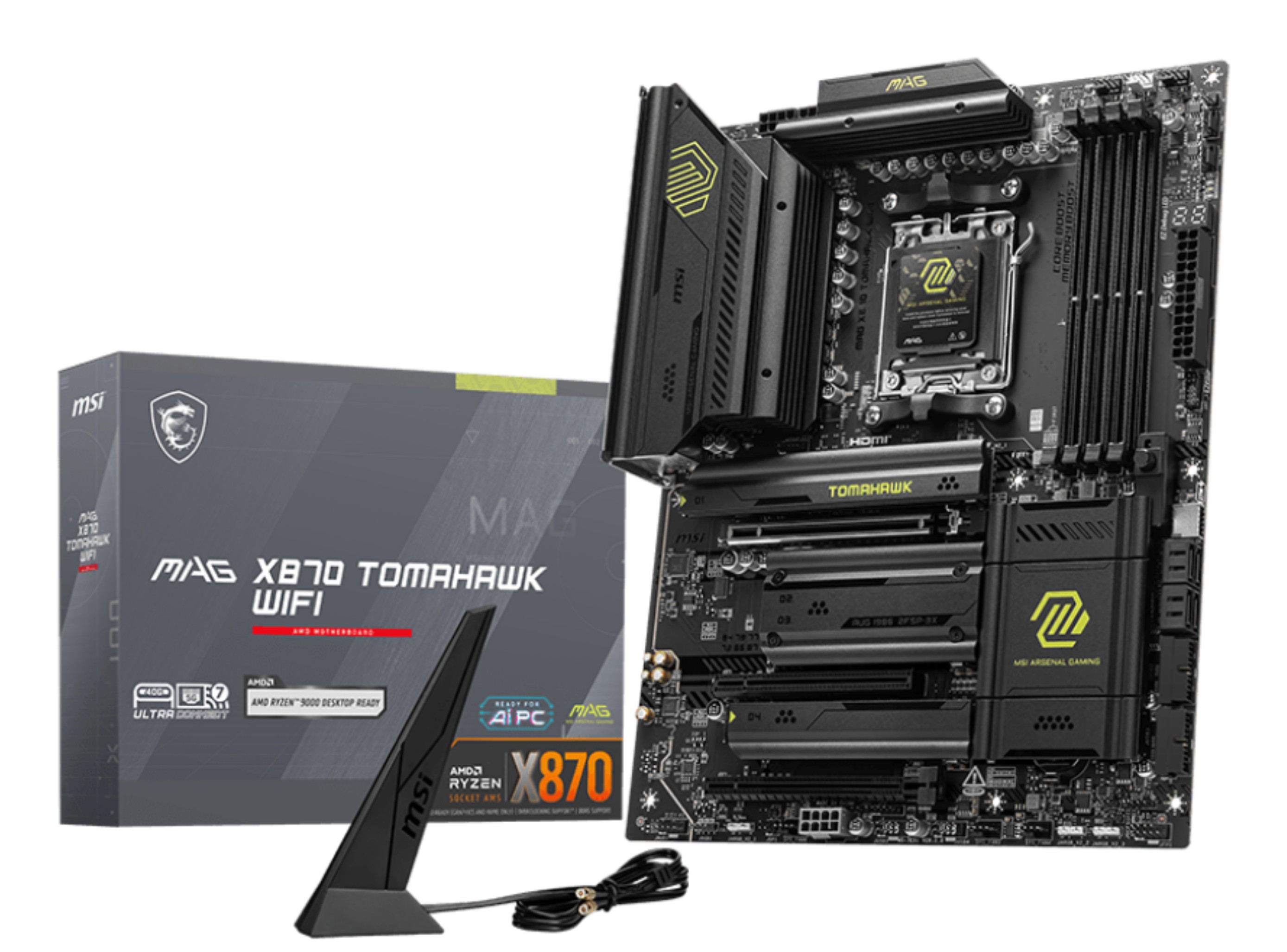 Msi Mb Amd Mag X870 Gaming Tomahawk WifiX870Am54Ddr53Pci-Ex164M.24Sata32Usb41Usb 3.2 Gen2X2