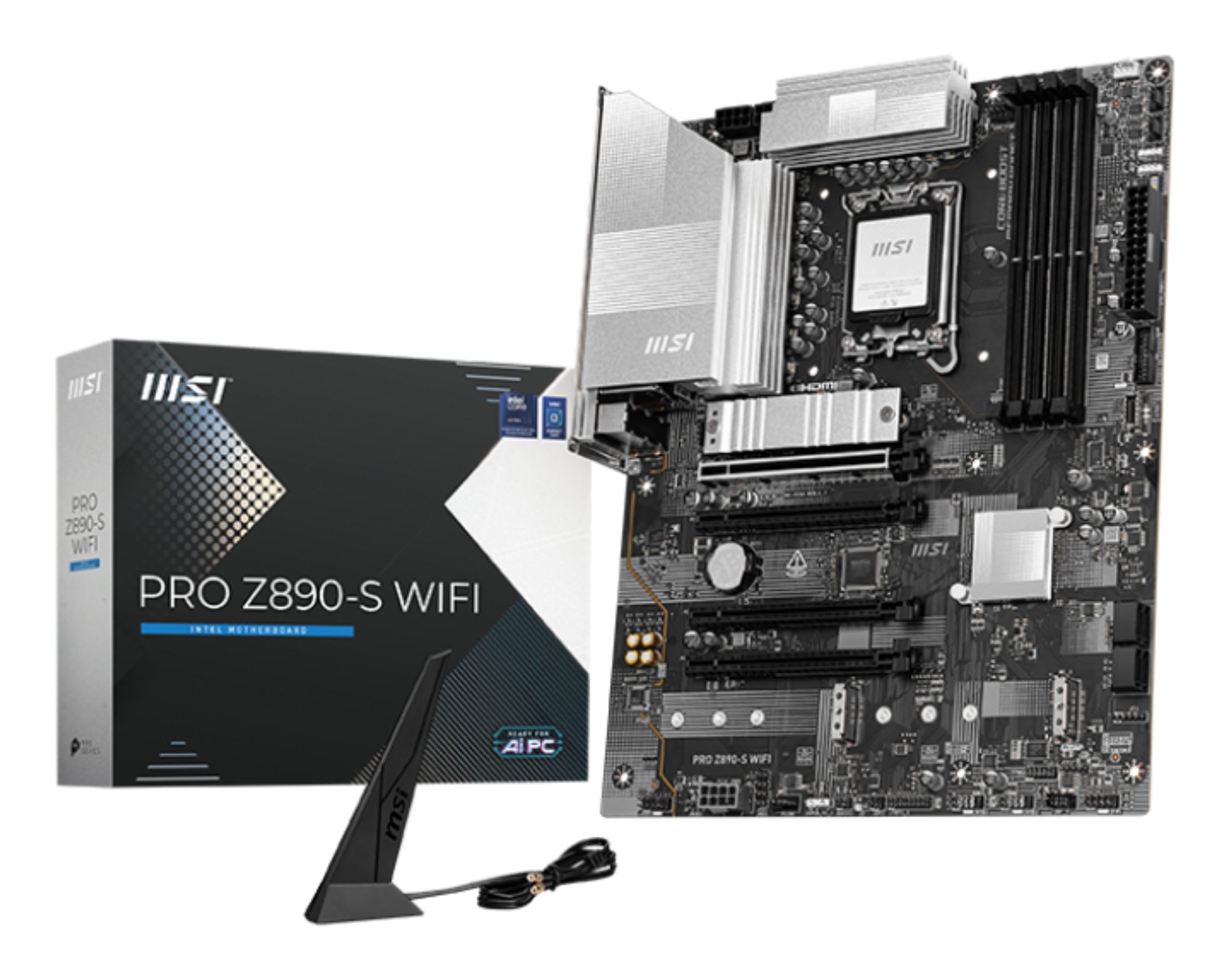 Msi Mb Pro Z890-S Wifi  Z890Lga18514Ddr54Pci-Ex163M.21Usb 40G2Usb 20G8Usb 5G 4Usb 2.0