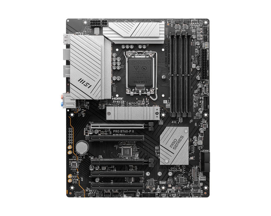 Msi Mb Pro B760-P IiB760Lga17004Ddr55Pci-Ex162M.24Sata31Usb3.2 Gen27Usb3.2 Gen16Usb2.0