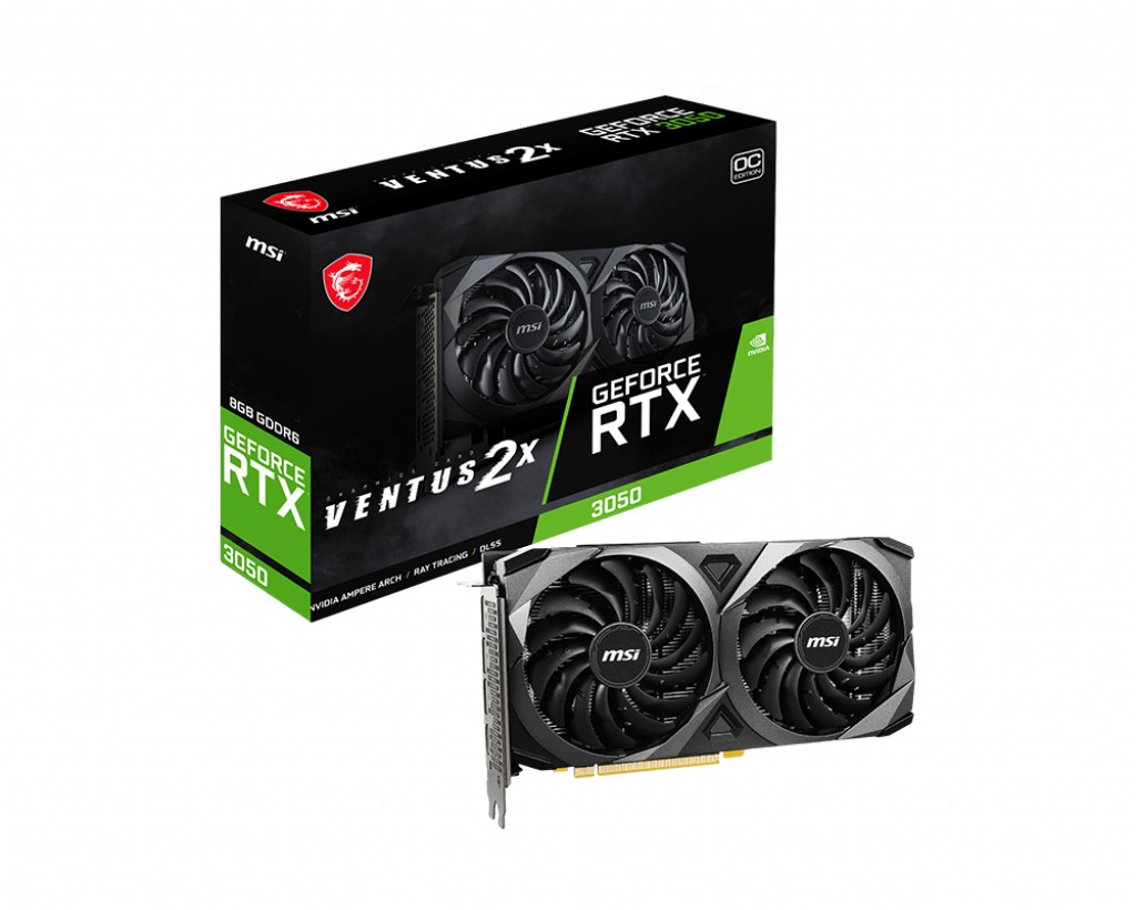 Vga Msi Nvidia Rtx 3050 Ventus 2X 8 G Oc 8Gb Ddr6 128Bit 1Hdmi/3Dp 130W
